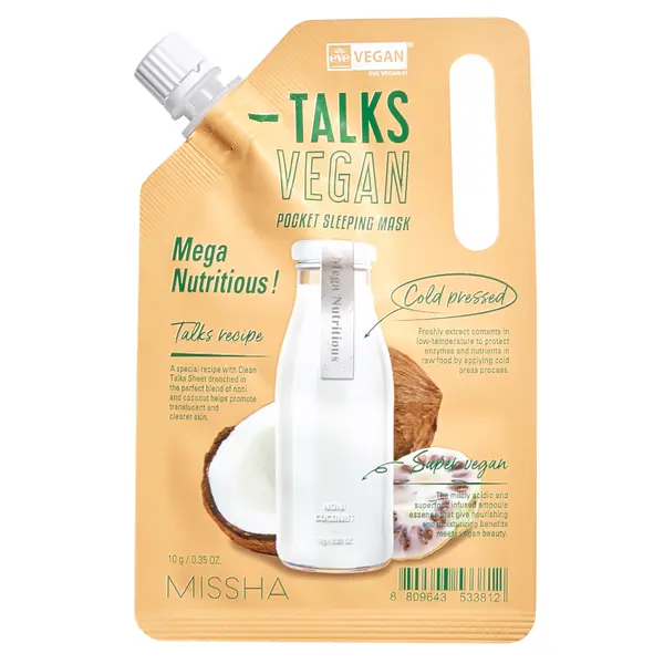 Missha Missha Talks Vegan Squeeze Pocket Sleeping Mask [Mega Nutritious]