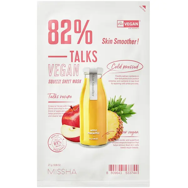 Missha Missha Talks Vegan Squeeze Sheet Mask [Skin Smoother]