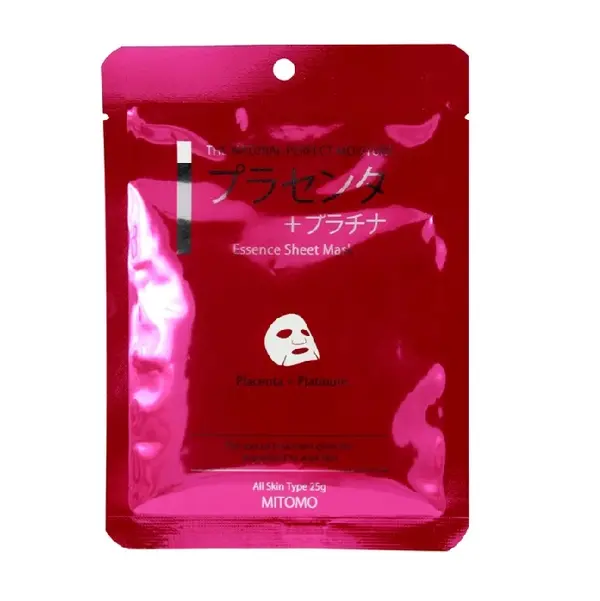 Mitomo Mitomo Placenta + Platinum Facial Essence Mask