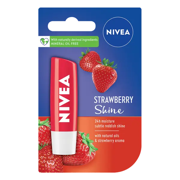 Nivea NIVEA Балсам за устни Strawberry Shine