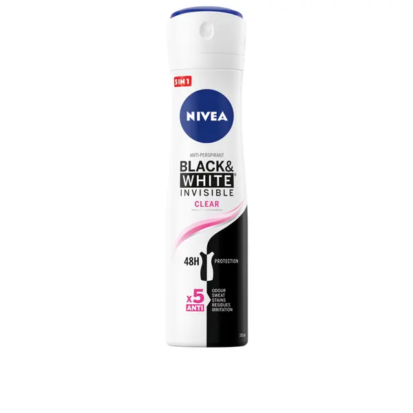 Nivea NIVEA Deo Спрей дамски Invisible on Black & White Clear