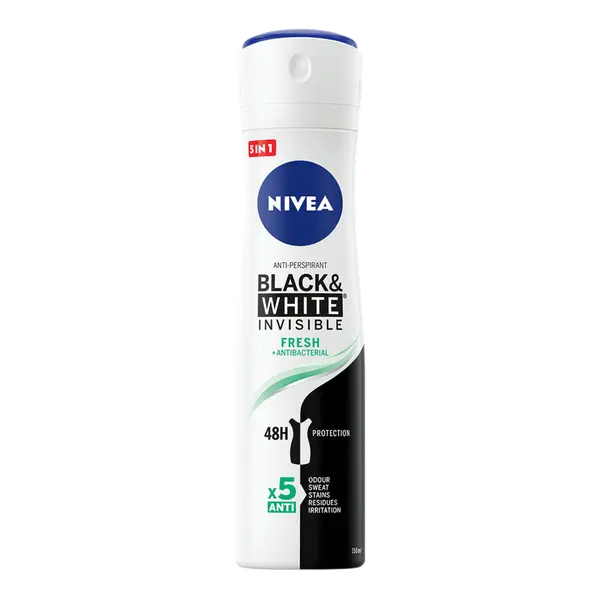 Nivea NIVEA Deo Спрей дамски Invisible on Black & White Fresh