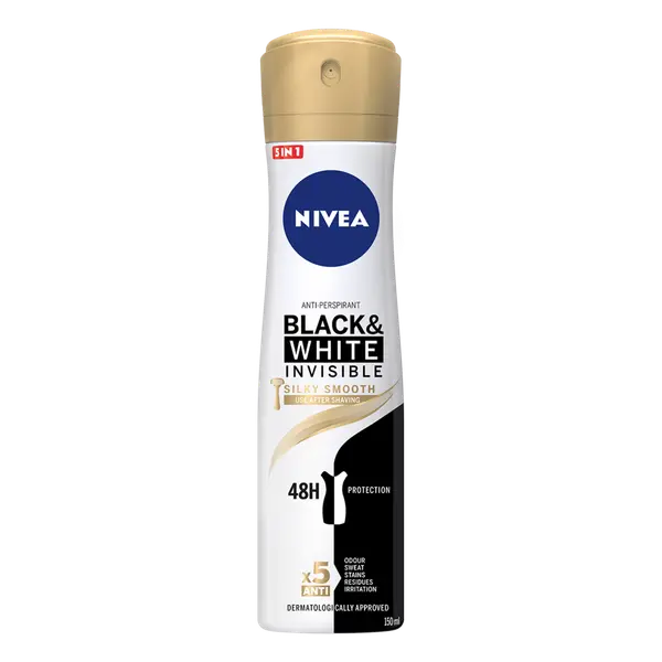 Nivea NIVEA Deo Спрей дамски Invisible on Black & White Silky Smooth