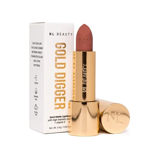 NL Beauty NL BEAUTY 02 - Sugar Baby, Semi Matte Velvet, Gold Digger