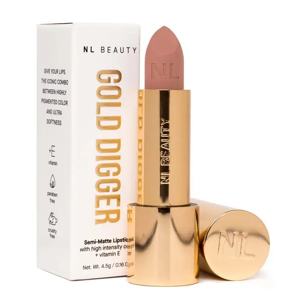 NL Beauty NL BEAUTY 06 - DREAM BIG, Semi Matte Velvet Червило, GOLD DIGGER
