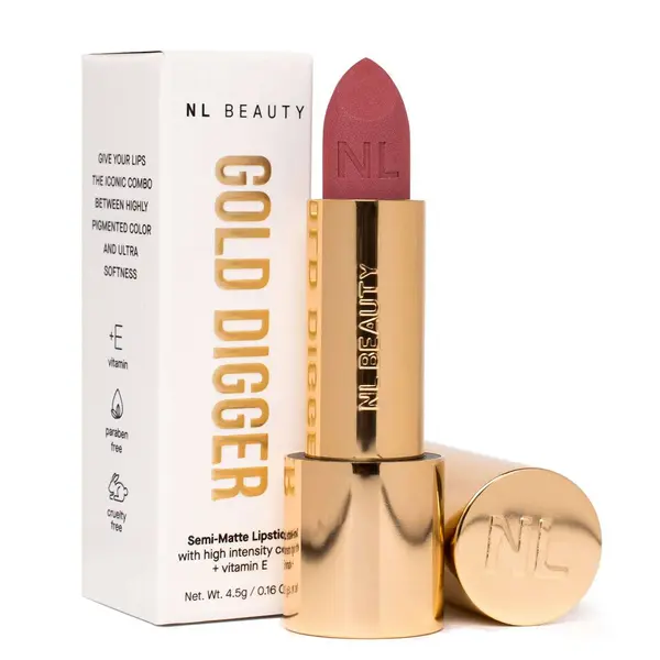 NL Beauty NL BEAUTY 07 - ICONIC, Semi Matte Velvet Червило, GOLD DIGGER