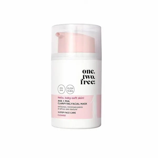One.Two.Free ONE.TWO.FREE  AHA + PHA Clarifying Facial Mask