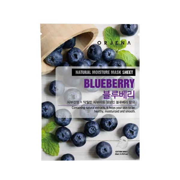 Orjena ORJENA Natural Moisture Sheet Mask – Blueberry