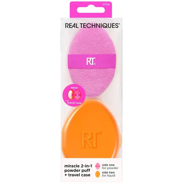 Real Techniques REAL TECHNIQUES Miracle 2-in-1 Powder Puff + case