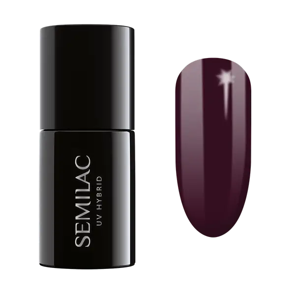 Semilac SEMILAC 076  Uv Gel Polish  Black Coffee