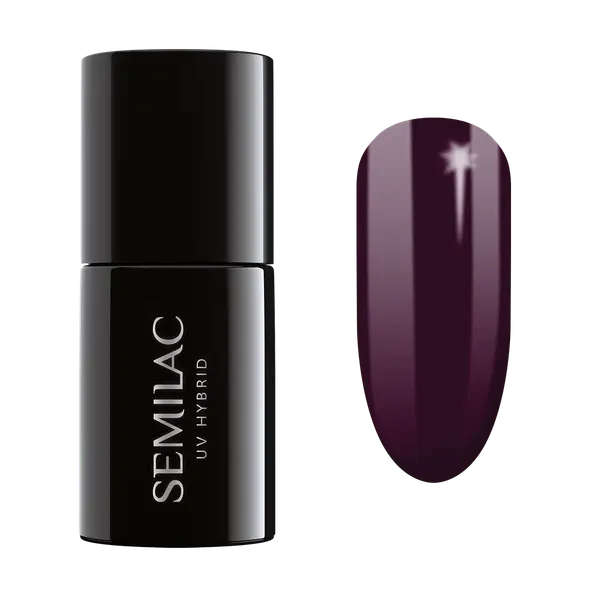 Semilac SEMILAC 099  Uv Gel Polish  Dark Purple Wine