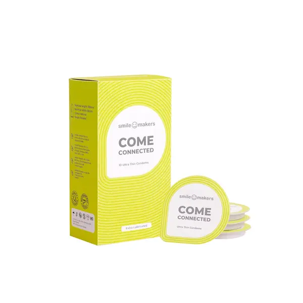 Smile Makers SMILE MAKERS Come Connected, 10  Ultra Thin Condoms