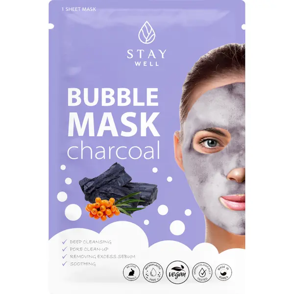 Stay Well STAY WELL Deep Cleansing Bubble Mask – CHARCOAL