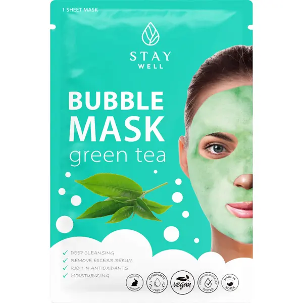Stay Well STAY WELL Deep Cleansing Bubble Mask – GREEN TEA