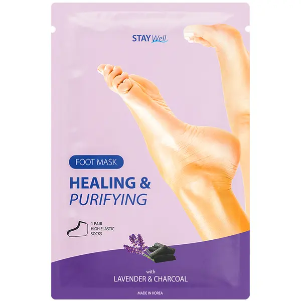 Stay Well Stay Well Healing & Purifying Foot Mask CHARCOAL