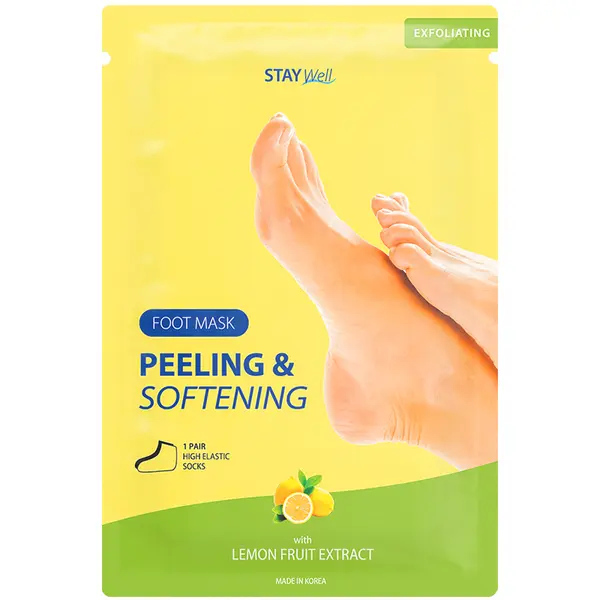 Stay Well Stay Well Peeling & Softening Foot Mask LEMON