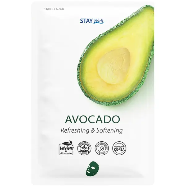 Stay Well STAY Well Vegan sheet mask - AVOCADO