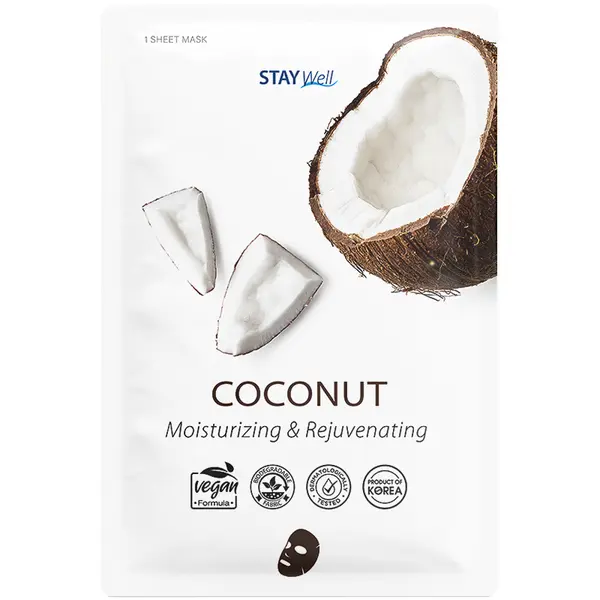 Stay Well STAY Well Vegan sheet mask - COCONUT