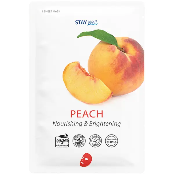 Stay Well STAY Well Vegan sheet mask - PEACH