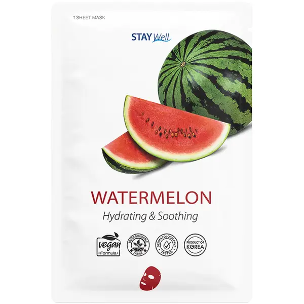 Stay Well STAY Well Vegan sheet mask - WATERMELON