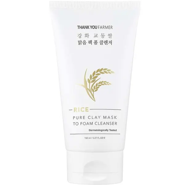 Thank You Farmer THANK YOU FARMER Rice Pure Clay Mask to Foam Cleanser