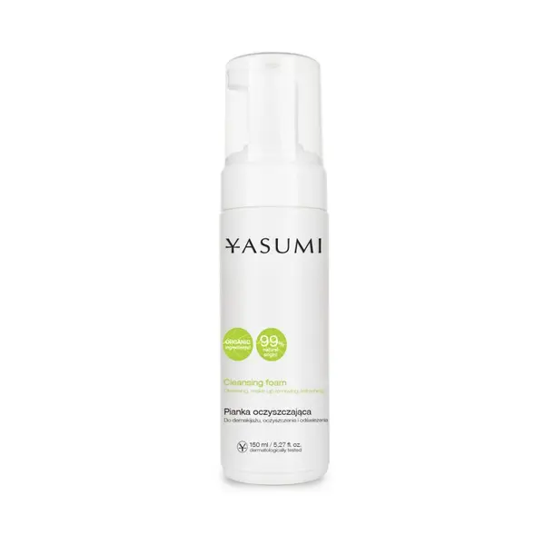 Yasumi YASUMI Cleansing Foam (99% Natural) With Green Tea Extract And Witch Hazel