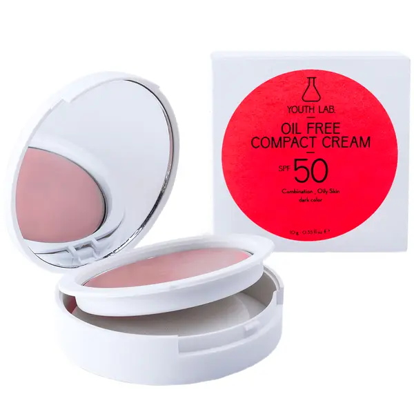 Youth Lab. YOUTH LAB Oil Free Compact Cream Spf 50 Dark Color