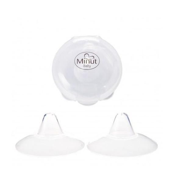 Minut 2 силиконови протектора за зърна 0+ - Minut Baby, 1 опаковка
