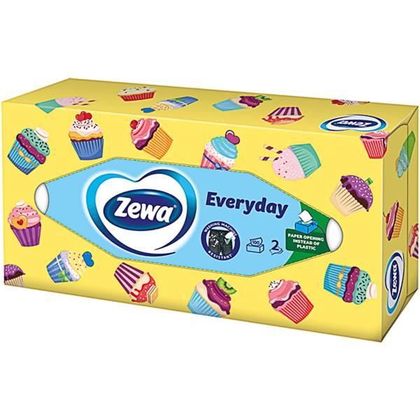 Zewa 2-слойни кърпички за лице - Zewa Everyday, 1 кутия