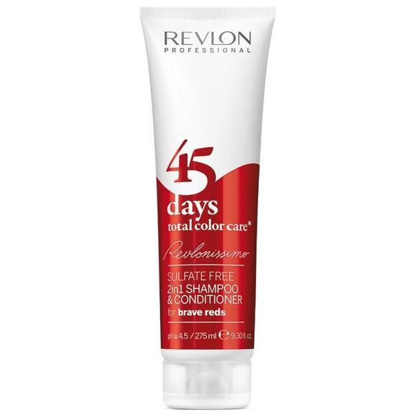 Revlon Professional 2в1 Шампоан и Балсам - Revlon Professional 45 Days Total Color Care Brave Reds 275 мл