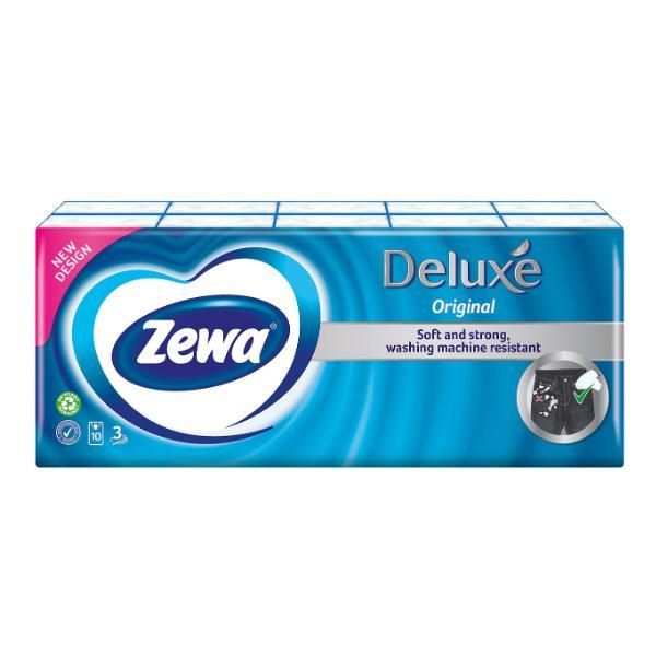 Zewa 3-слойни хартиени носни кърпички - Zewa Softis Original, 10 бр