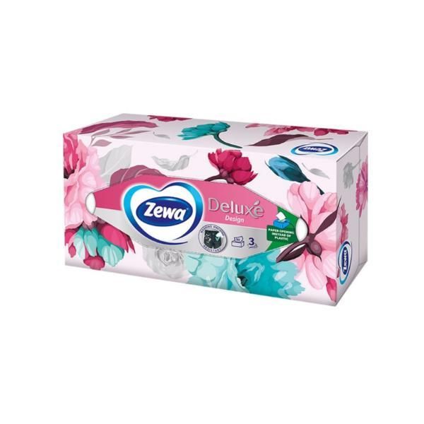 Zewa 3-слойни кърпички за лице - Zewa Deluxe Design, 1 кутия