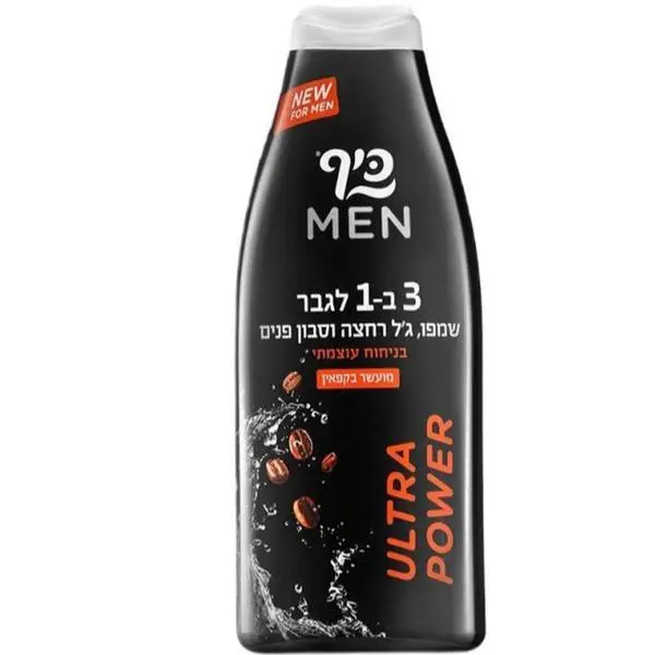 Keff 3 в 1 душ гел, шампоан и сапун за лице за мъже - Keff Men Ultra Power, 700 мл
