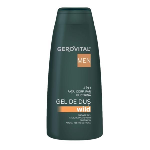 Gerovital 3 в 1 душ гел Wild Gerovital Men, 400 мл