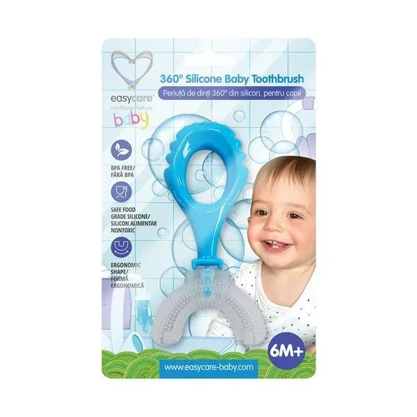 Easy Care Baby 360? силиконова четка за зъби за деца и бебета - Easycare Baby, 1 бр