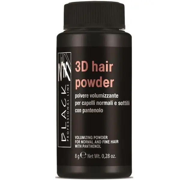 Black Professional Line 3D пудра за обем от Radacina - Black Professional Line с пантенол, 8 гр