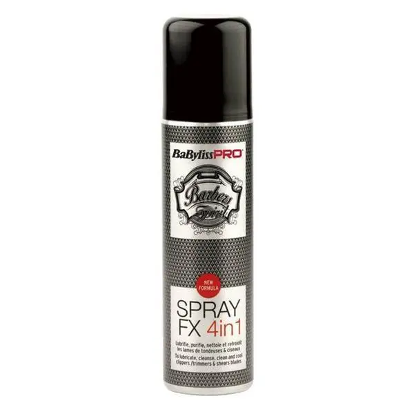 Babylisspro 4 в 1 спрей за машинки за подстригване и контуриращи устройства - BabylissPRO Spray FX, 150 мл