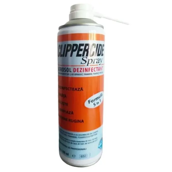 Barbicide 5 в 1 дезинфекциращ спрей за поддръжка на машинка за подстригване - Clippercide Aerosol Spray, 500 мл