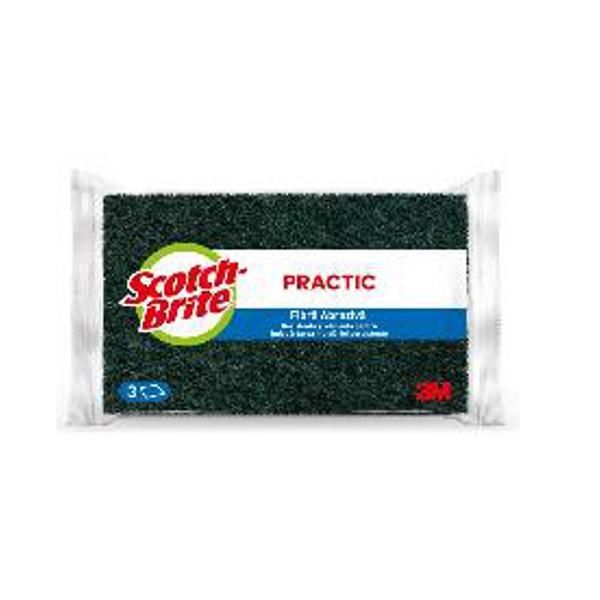 3M Абразивни кърпи от влакна - 3M Scotch Brite Practical, 3 бр