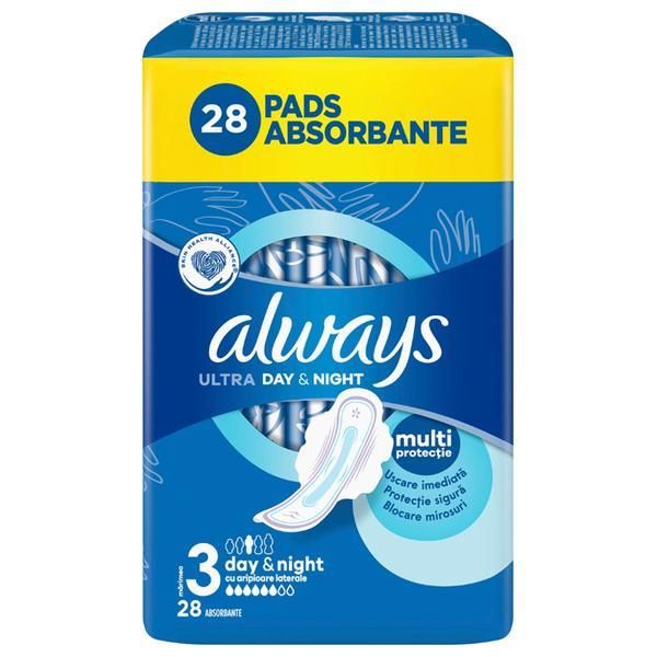 Always Абсорбенти - Always Ultra Day &amp; Night, размер 3, 28 бр