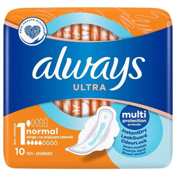 Always Абсорбенти - Always Ultra Normal, размер 1, 10 бр