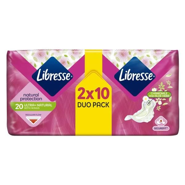 Libresse Абсорбенти Ultra Thin Wing - Libresse Fresh Protect Ultra Thin Normal с крила, 20 бр