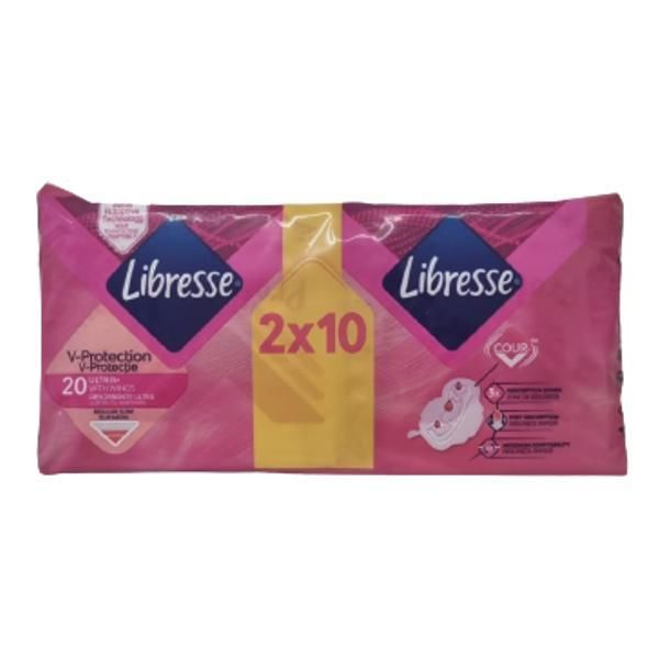 Libresse Абсорбенти Wing Absorbents - Libresse Ultra + Normal с Wings, 20 бр