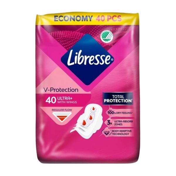 Libresse Абсорбенти Wing Absorbents - Libresse Ultra + Normal с Wings, 40 бр