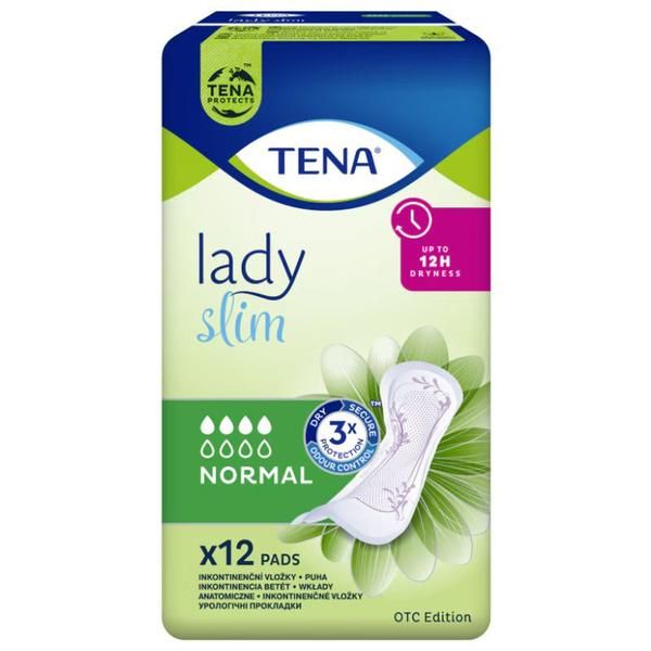 Tena Абсорбенти за инконтиненция - Tena Lady Slim Normal, 12 бр