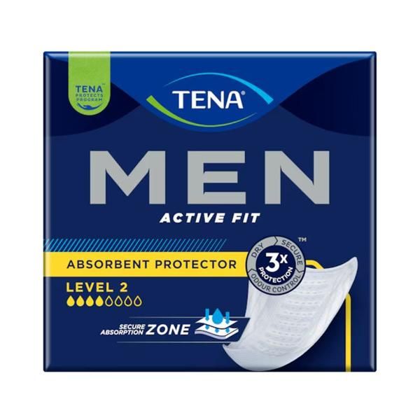 Tena Абсорбираща защита за мъже - Tena Men Absorbent Protector Level 2 Medium, 10 бр