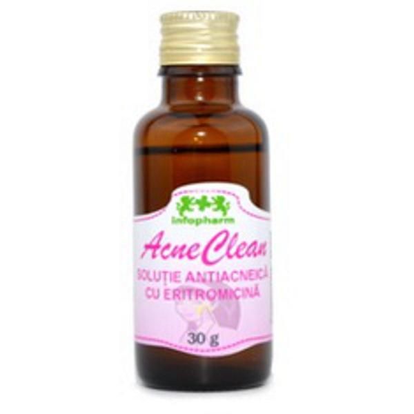 Infofarm Acneclean Разтвор против акне с Еритромицин Infofarm, 30г