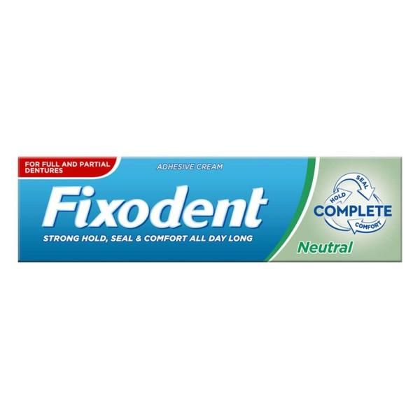 Fixodent Адхезивен крем за протези - Fixodent Complete Neutral, 47 гр