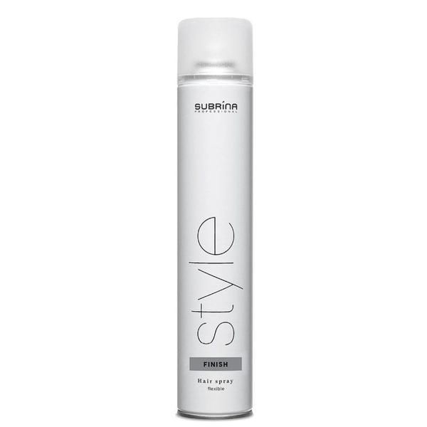 Subrina Аерозолен лак за коса с гъвкава фиксация - Subrina Professional Style Finish Hair Spray Flexible, 500 мл