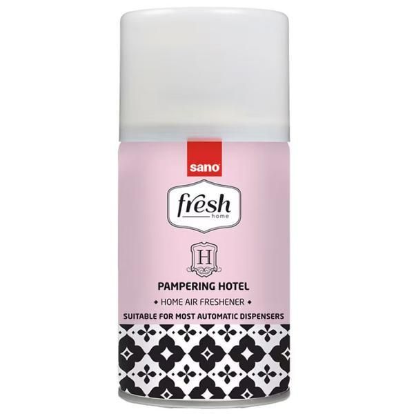 Sano Аерозолен освежител за програмируеми уреди - Sano Fresh Home Pampering Hotel, 250 мл